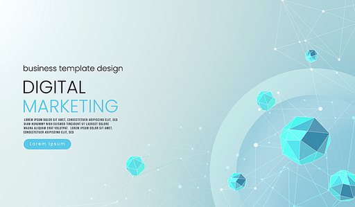 Flat Abstract Shape Business Template Design