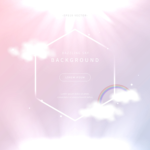 dazzling sky background of soft gradient color