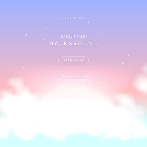 dazzling sky background of soft gradient color