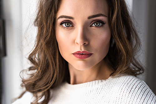 portrait of beautiful brunette woman 