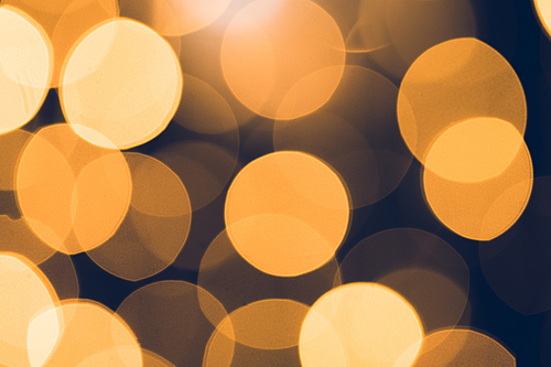beautiful golden bokeh for holiday background