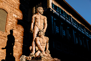 Statue of Hercules and Caco of Baccio Bandinelli, piazza della Signoria in Florence, Italy