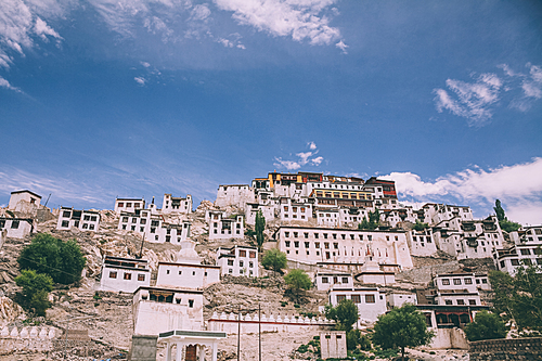 Leh town cityscape in Indian Himalayas