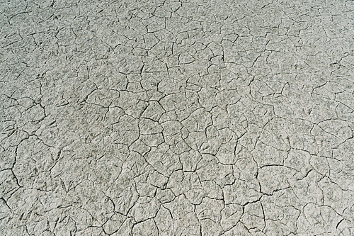 Dry soil with deep cracks, Crimea, Ukraine, May 2013