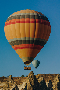 Hot air balloons festival in fairy chimneys, Cappadocia, Turkey