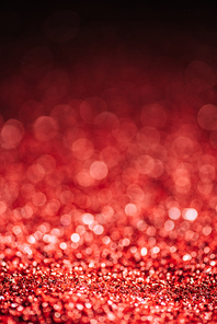 abstract christmas background with red defocused glitter