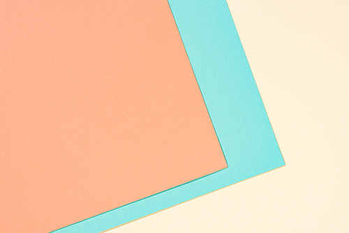 simple modern yellow, blue and orange abstract background with copy space