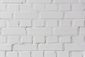 White bricks wall texture background