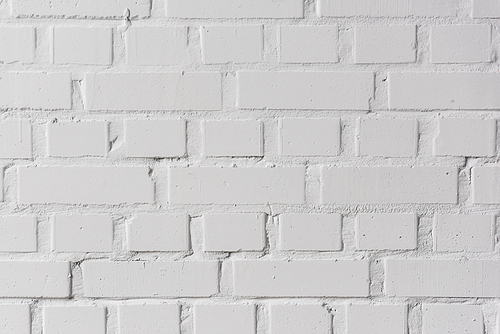 White bricks wall texture background