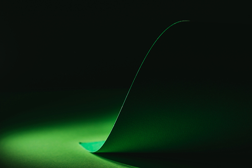 green warping paper for decoration on black