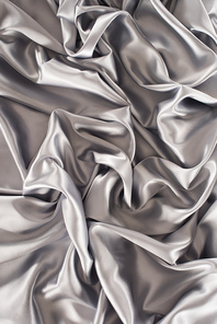silver delicate silk fabric background