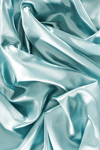 light turquoise shiny silk fabric background