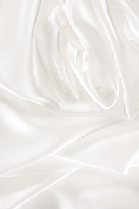 white soft shiny satin fabric background