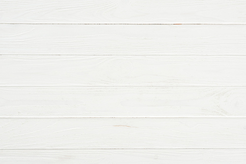 close-up view of white wooden background with horizontal planks