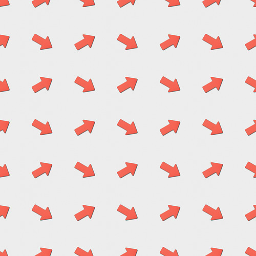 collage of red pointers on grey background| seamless background pattern