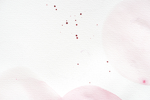 abstract background with light pink watercolor painting on white paper