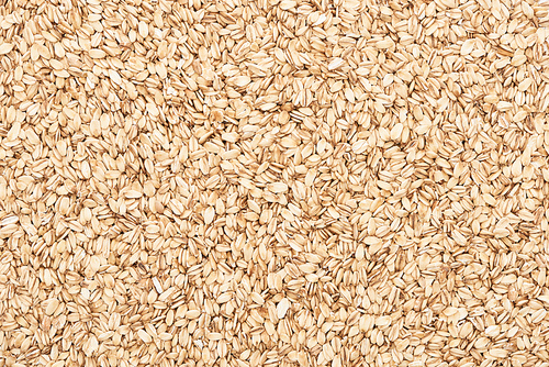 top view of uncooked pressed organic oats