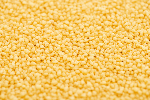 close up view of unprocessed organic couscous