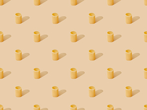 fresh cannelloni on beige background, seamless pattern