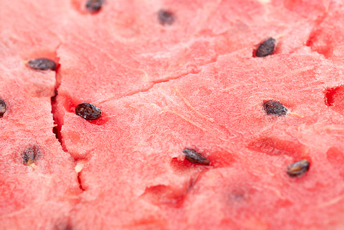 close up view of delicious natural watermelon with seeds