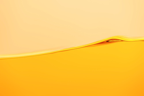 yellow bright liquid wave isolated on yellow