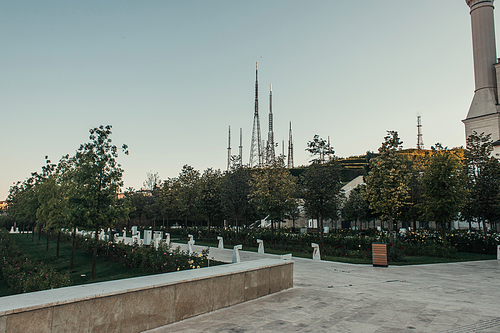 park near Mihrimah Sultan Mosque, Istanbul, Turkey