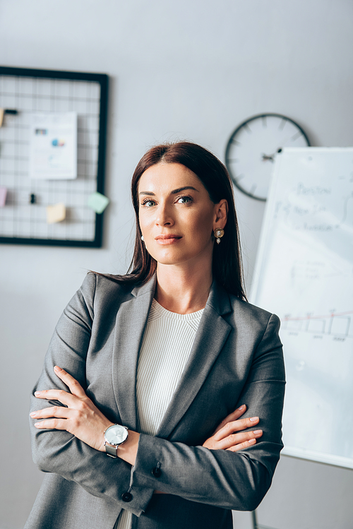 Businesswoman with crossed arms  in office