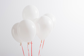 lightweight festive balloons isolated on white