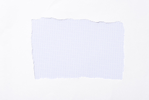 polka dot white background in white torn paper hole