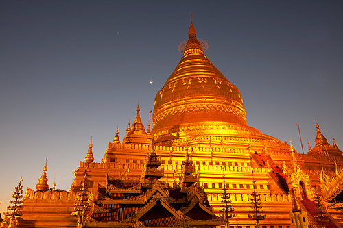 Buddhist temple in Myanmar (Burma)