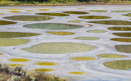 Spotted Lake in British Columbia, Canada
