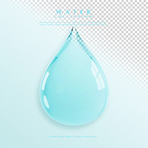 투명 물방울, 물