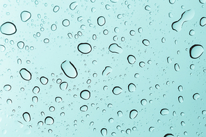 Water drops , rain drops on glass