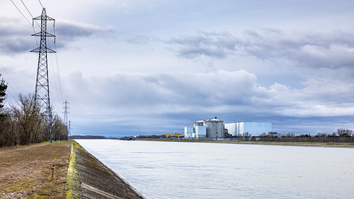 An image of the very old pressurized water reactor at Fessenheim France at the German border