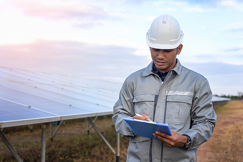 The engineering team is working on the equipment inspection and maintenance at the solar power plant. In order to be in normal operating condition