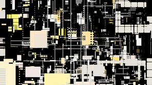 Abstract circuit board background for your design. 3D illustration