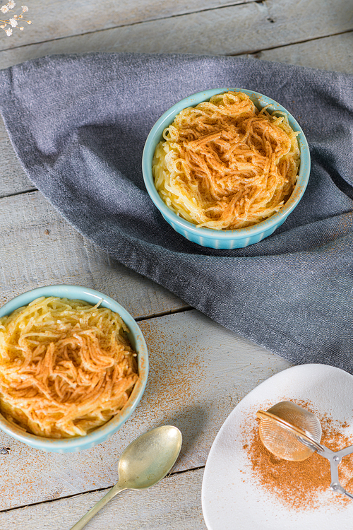 Aletria is a classic Portuguese vermicelli pudding and this is a traditionally served at Christmas time. This is one of the favourites pudding from Portugal.
