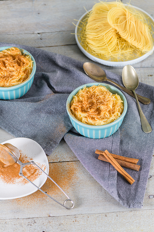 Aletria is a classic Portuguese vermicelli pudding and this is a traditionally served at Christmas time. This is one of the favourites pudding from Portugal.