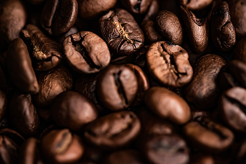 Coffee beans background, roasted signature bean with rich flavour, best morning drink and luxury blend.