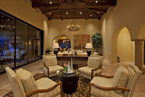 Living room interior of manor house