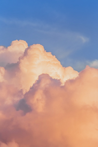 Colorful pastel toned clouds background