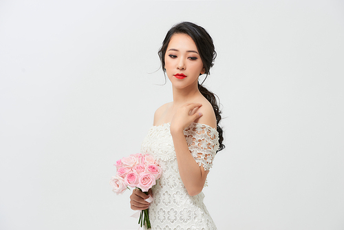 Beautiful bride perfect style.