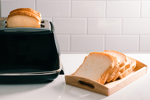 Toaster toasted bread sheet looking yummy for morning meal