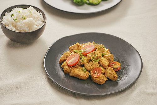 fried chicken . - asian food style