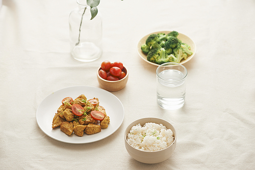 fried chicken . - asian food style