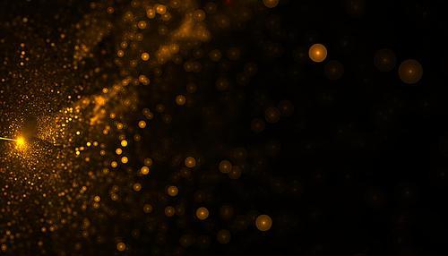 golden particle dust bursting background