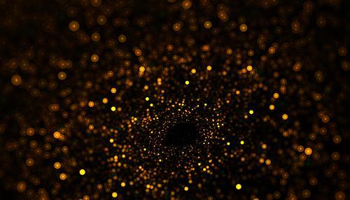 scattered golden glitter particles background