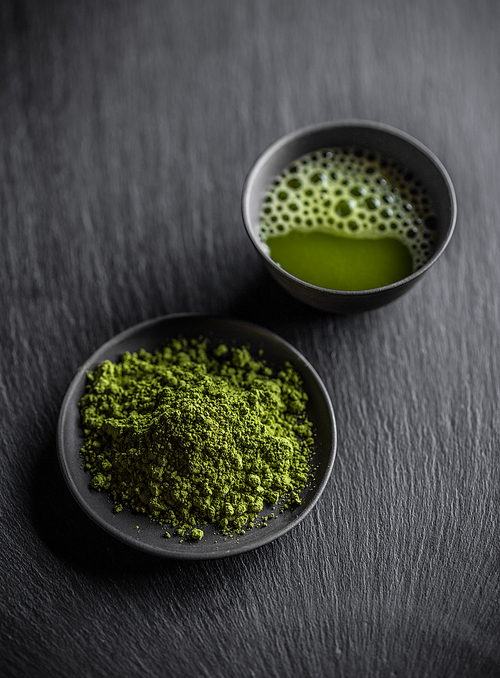 Matcha fine powdered green tea