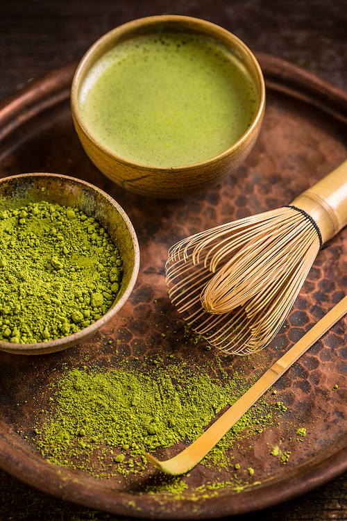 Japanese tea ceremony centers on the preparation, serving and drinking of matcha