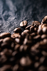 Coffee beans background, roasted signature bean with rich flavour, best morning drink and luxury blend.
